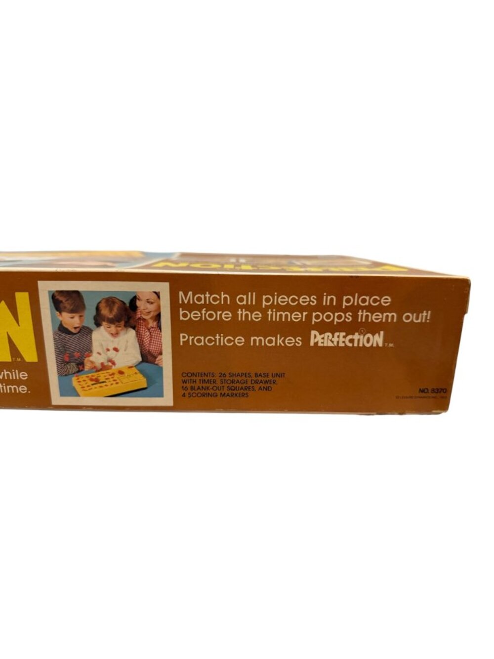 Vintage Lakeside Perfection Game Yellow & Red Timer Puzzle Shapes 1973 Works - Picture 7 of 8